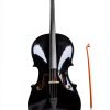 Adult Cello Musical Instrument Black Basswood-0