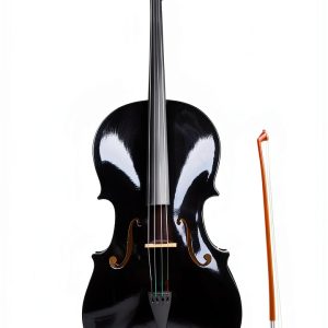 Adult Cello Musical Instrument Black Basswood-0