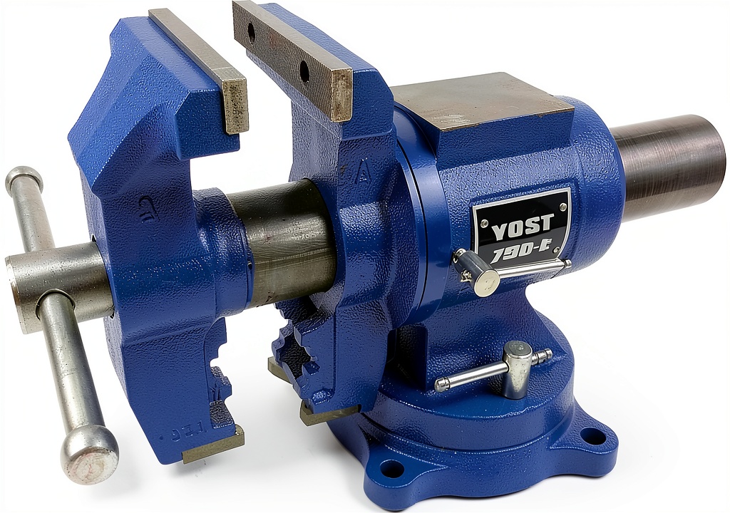 Installing Yost Tools Bench Vise Cast Iron Double Jaw Hand Powered on a wooden workbench
