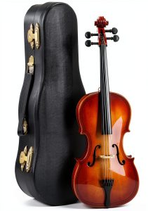 Mini Wooden Cello Model for Home Decor-0