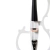 Electric Cello Pearl White Maple Wood Musical Instrument-1