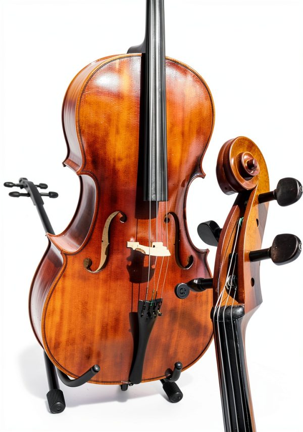 Cello Musical Instrument Maple Wood Handmade-3