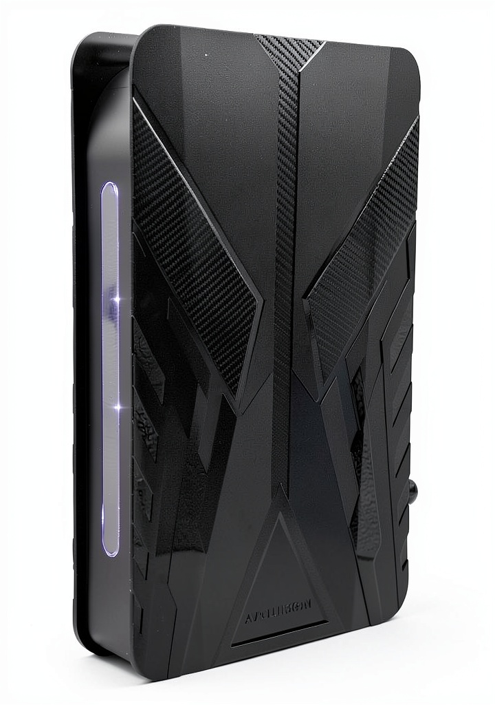 Avolusion 3TB external hard drive on a gaming desk