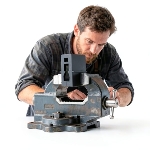 Eaikuxxi Bench Vise Reinforced Plastic Industrial Tool Block-4