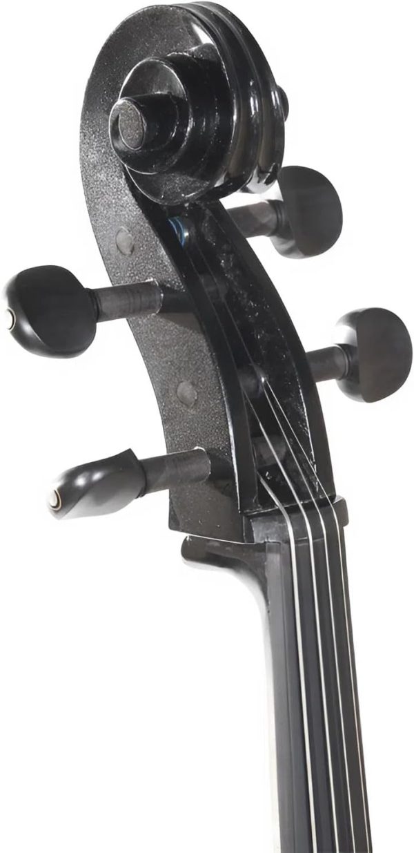 CECO Electric Cello 4/4 Black Full Size Maple Body-2