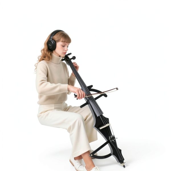 Electric Cello by MeloTech Full Size Wood-5