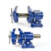 Yost Tools Bench Vise Cast Iron Double Jaw Hand Powered-3
