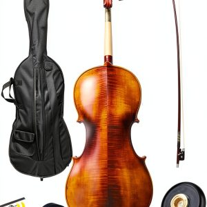 Cello Musical Instrument Maple Wood Handmade-0