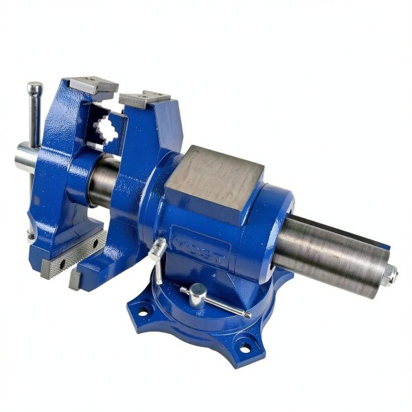 Yost Tools Bench Vise Cast Iron Double Jaw Hand Powered-4