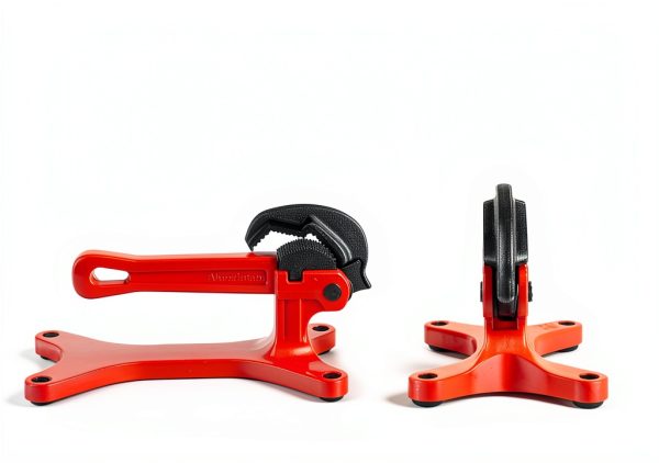 ALWALKEE Bench Vise Red Industrial Alloy Steel Pipe Tool-6