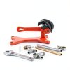 ALWALKEE Bench Vise Red Industrial Alloy Steel Pipe Tool-5