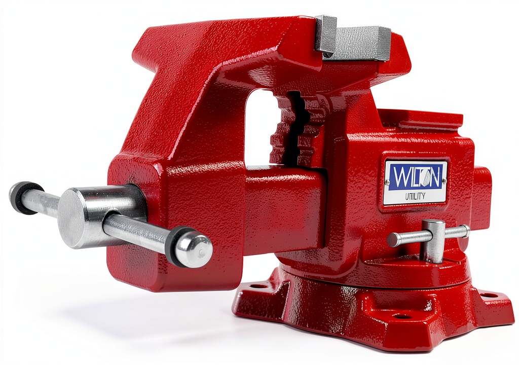 Wilton Cast Iron Bench Vise on a wooden workbench
