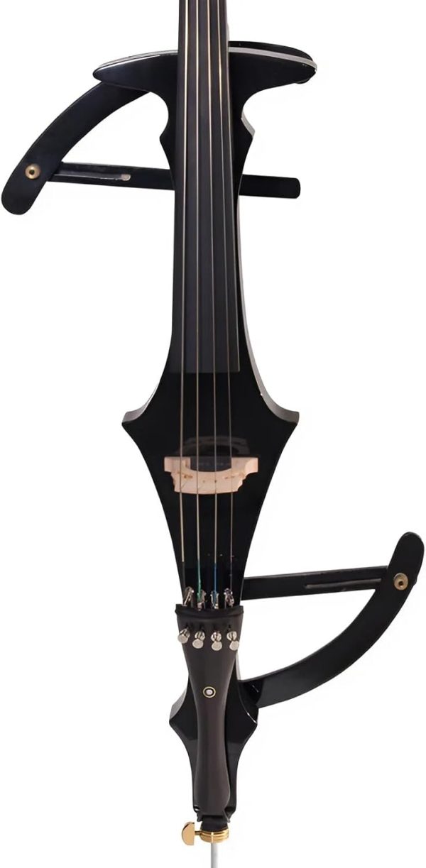 CECO Electric Cello 4/4 Black Full Size Maple Body-1