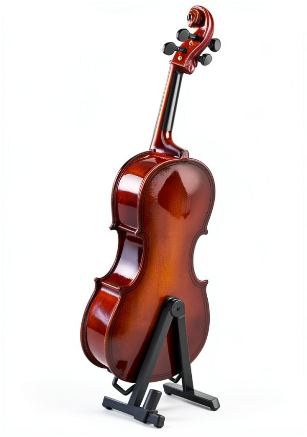 Mini Wooden Cello Model for Home Decor-8