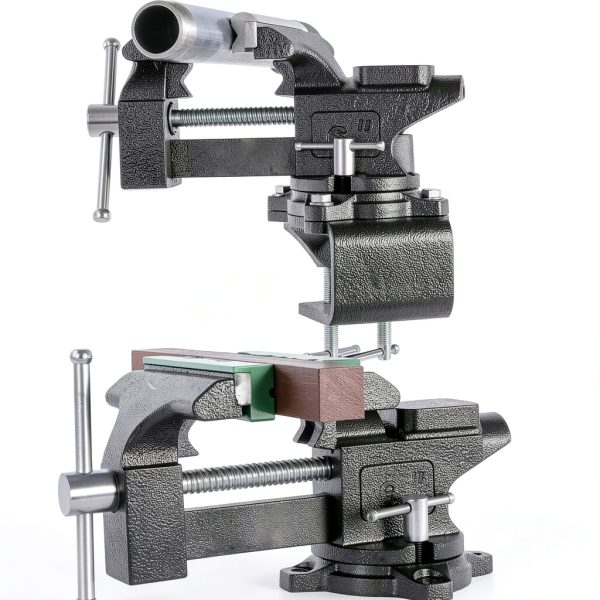 ZGJDYSM Bench Vise Iron 6in Heavy Duty Black-3