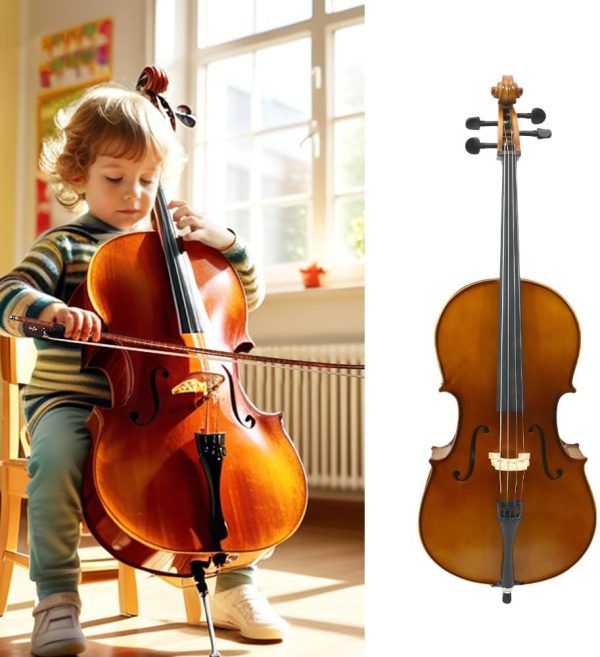Xiangzi 1/8 Cello Maple Back Professional Student-7