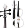 Electric Cello Pearl White Maple Wood Musical Instrument-2
