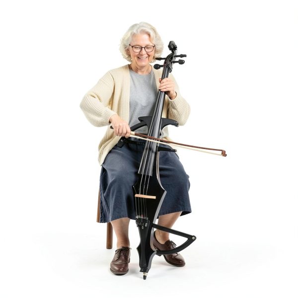 Electric Cello by MeloTech Full Size Wood-6