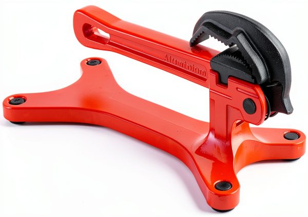 ALWALKEE Bench Vise Red Industrial Alloy Steel Pipe Tool-0