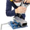 Nagpew Drill Press Vise 4 Inch Blue Industrial Steel-6