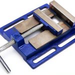 Nagpew Drill Press Vise 4 Inch Blue Industrial Steel-0