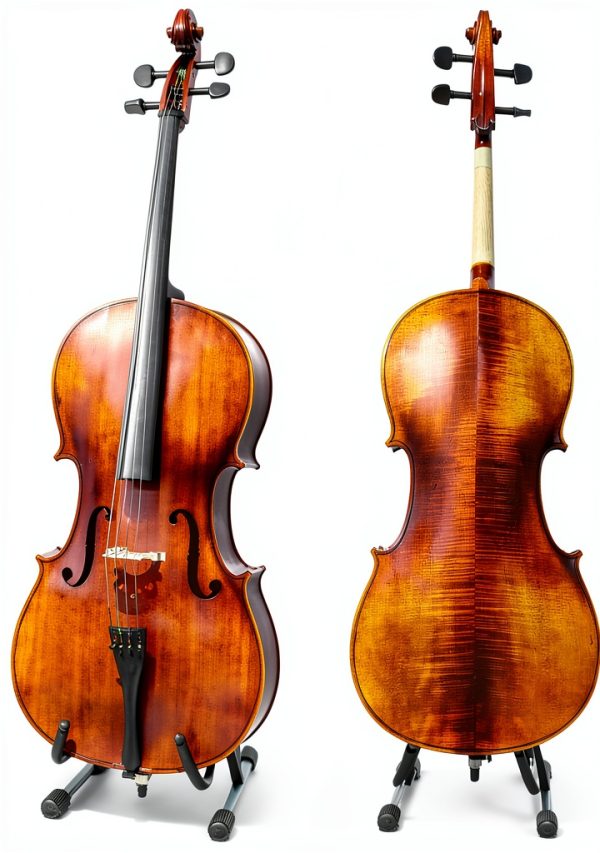 Cello Musical Instrument Maple Wood Handmade-1