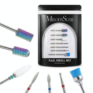MelodySusie 7‑Piece Tungsten Carbide & Ceramic Nail Drill Bits Set-0