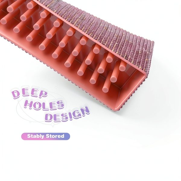 Depvko Nail Drill Bit Holder Pink Crystal Design-3