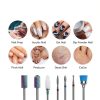 MelodySusie 7‑Piece Tungsten Carbide & Ceramic Nail Drill Bits Set-6