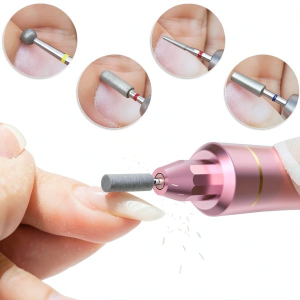 Homeet Tungsten Steel Nail Drill Bit Set 30‑Piece Manicure-7