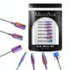 MelodySusie 7 Piece Nail Drill Bits Set Tungsten & Ceramic Colorful-0