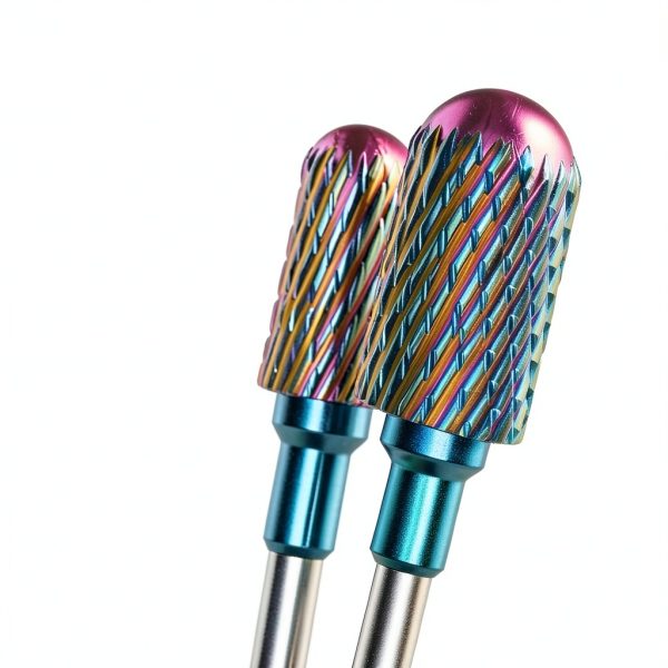 MelodySusie 7 Piece Nail Drill Bits Set Tungsten & Ceramic Colorful-2