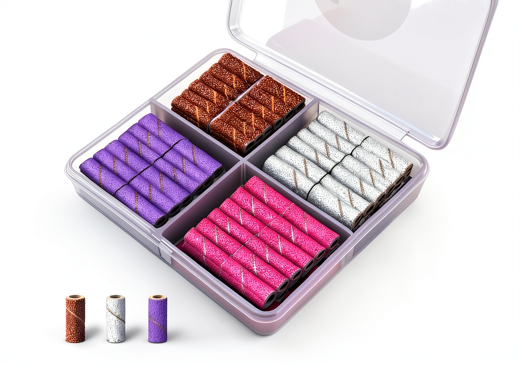 Lumcrissy Aluminum Oxide Sanding Bands for Nail Drill