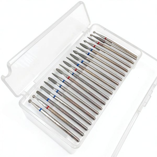 Homeet Tungsten Steel Nail Drill Bit Set 30‑Piece Manicure-3