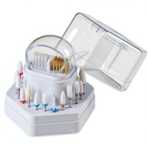 Sotong Bai-Drill 2-in-1 Nail Bit Holder with Cleaner Brush and White-0