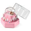 Nail Drill Bit Holder by Sotong Fen-Drill-Box Pink 2-in-1 Storage-0