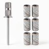 TKYZMS Nail Drill Sanding Belt Set 100pcs 240 Grit White Pink-1
