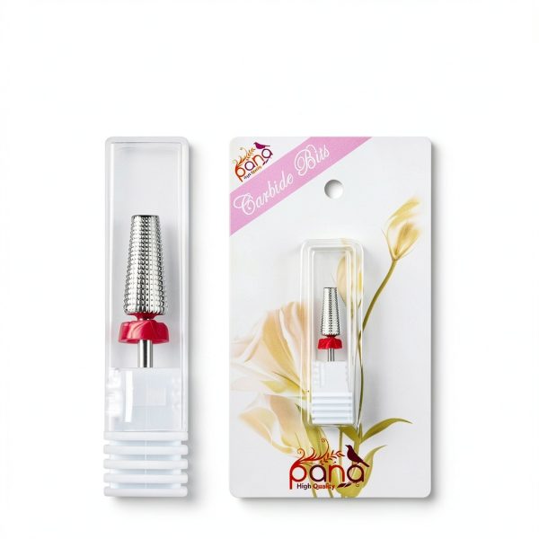 Beauticom 5-in-1 Nail Drill Bit Fine Grit Silver Medium Size-2