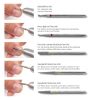 Diamond Nail Drill Bits Set MelodySusie 10 Piece Rainbow Silver Kit-3