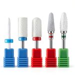 MelodySusie Ceramic Nail Drill Bits 5‑Piece Premium Multi‑Function Set-0