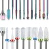 Depvko Nail Drill Bits Set 21pcs All-In-One Kit with Holder Case and-0