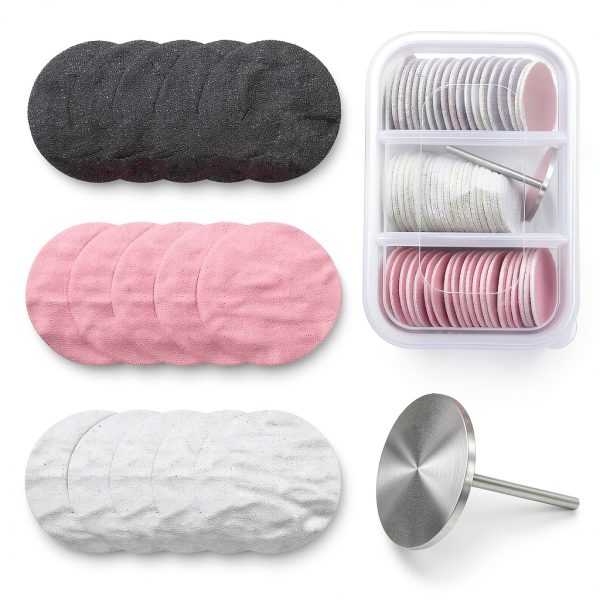MelodySusie Nail Drill Sandpaper Set 80pcs Coarse Medium Fine Grits-0