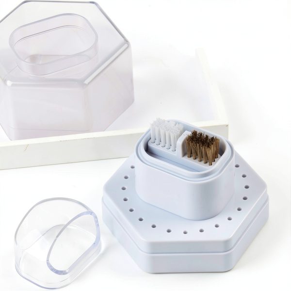 Sotong Bai-Drill 2-in-1 Nail Bit Holder with Cleaner Brush and White-2
