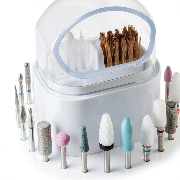 Sotong Bai-Drill 2-in-1 Nail Bit Holder with Cleaner Brush and White-5