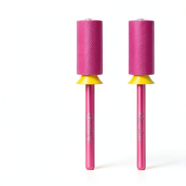 Crystal Top Barrel Nail Drill Bit Pink Blossom-4