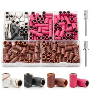 CPOXITI Nail Drill Bit Set 190pcs Coarse Medium Fine-0