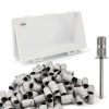 TKYZMS Nail Drill Sanding Belt Set 100pcs 240 Grit White Pink-6