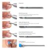 Diamond Nail Drill Bits Set MelodySusie 10 Piece Rainbow Silver Kit-2