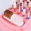 Sotong 2 in 1 Nail Drill Bit Holder and Cleaner Brush Pink YD-02-4