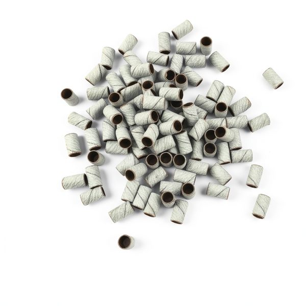 TKYZMS Nail Drill Sanding Belt Set 100pcs 240 Grit White Pink-3